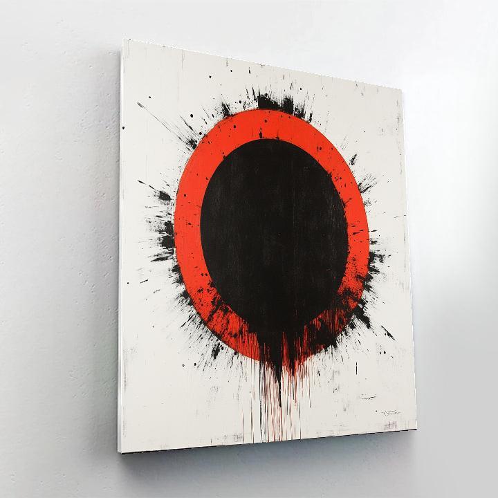 Banksy Inspired Climate Alarm Eclipse Painting by numbers kit