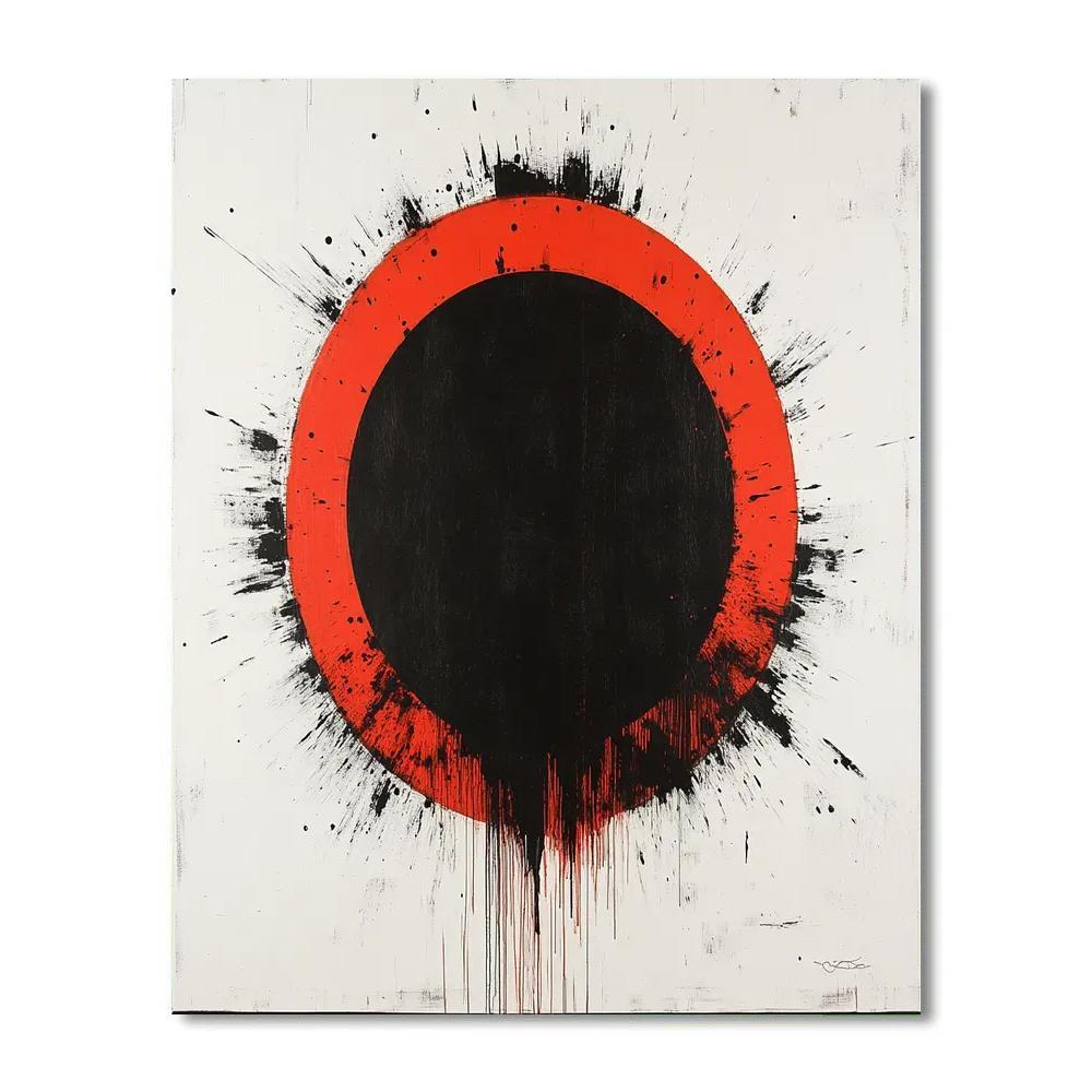 Banksy Inspired Climate Alarm Eclipse Painting by numbers kit