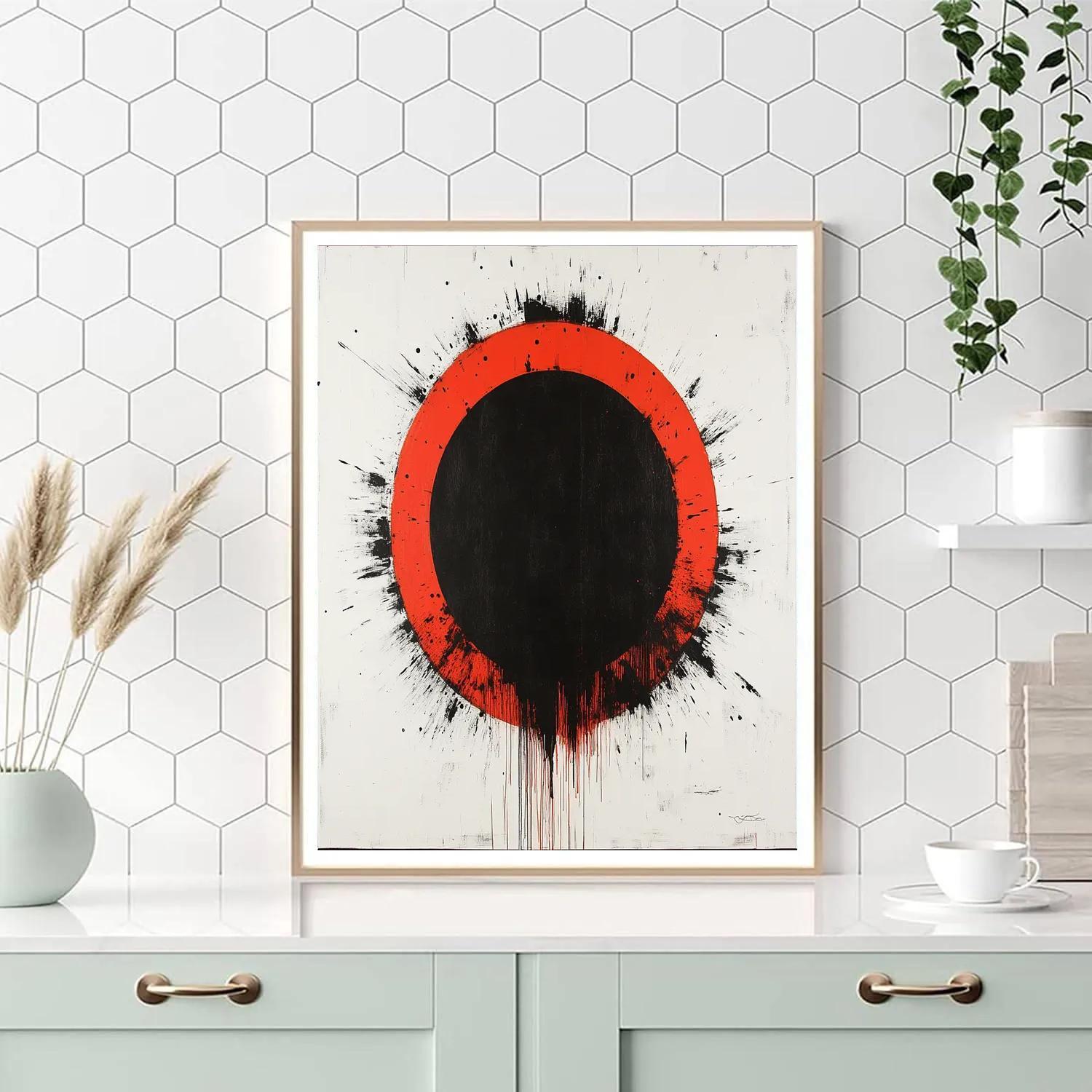 Banksy Inspired Climate Alarm Eclipse Painting by numbers kit