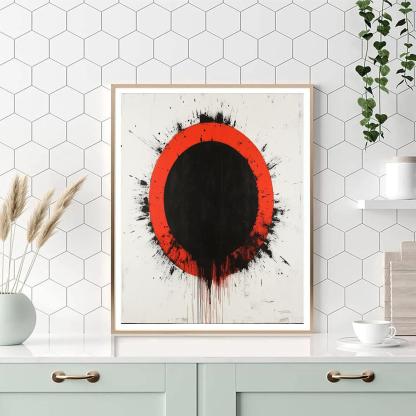 Banksy Inspired Climate Alarm Eclipse Painting by numbers kit