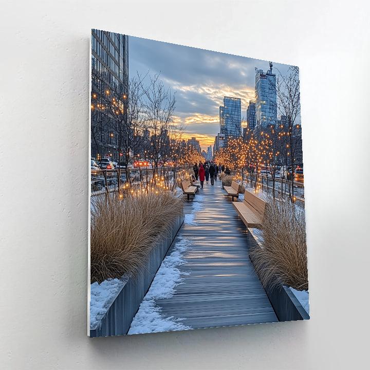 The High Line Winter Garden Walk New York City United States painting number kit