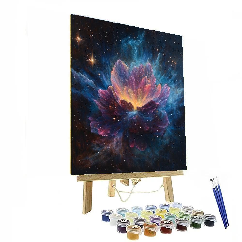 Edgar Degas Inspired Nebula Petals In Deep Space Number painting