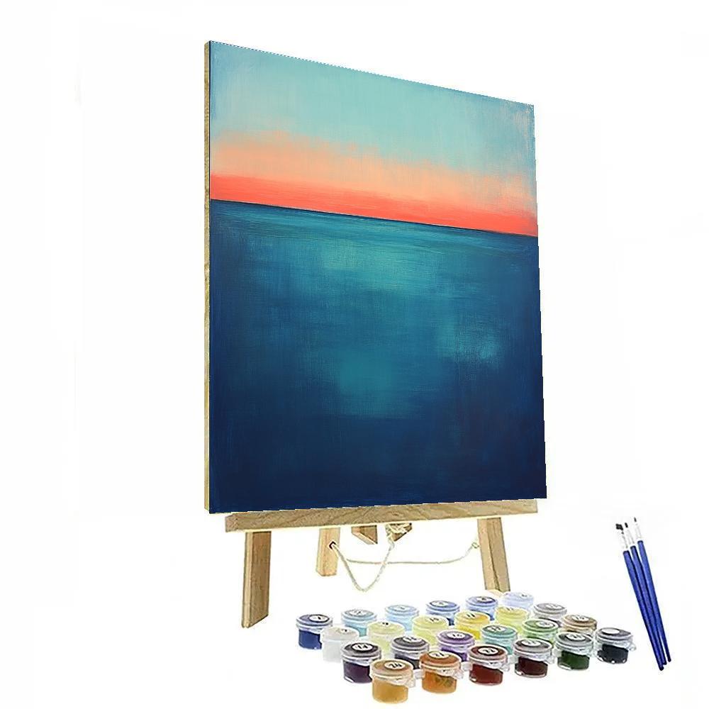 Mark Rothko Inspired Twilight Ocean Color Fields DIY paint by numbers