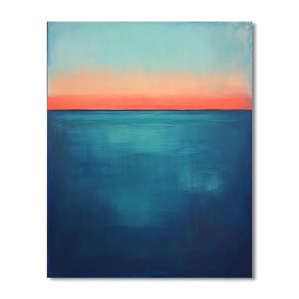 Mark Rothko Inspired Twilight Ocean Color Fields DIY paint by numbers