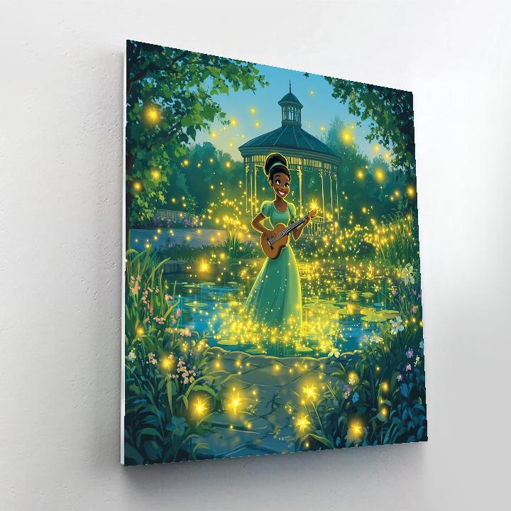 Tiana Firefly Garden Music Night paint by numbers