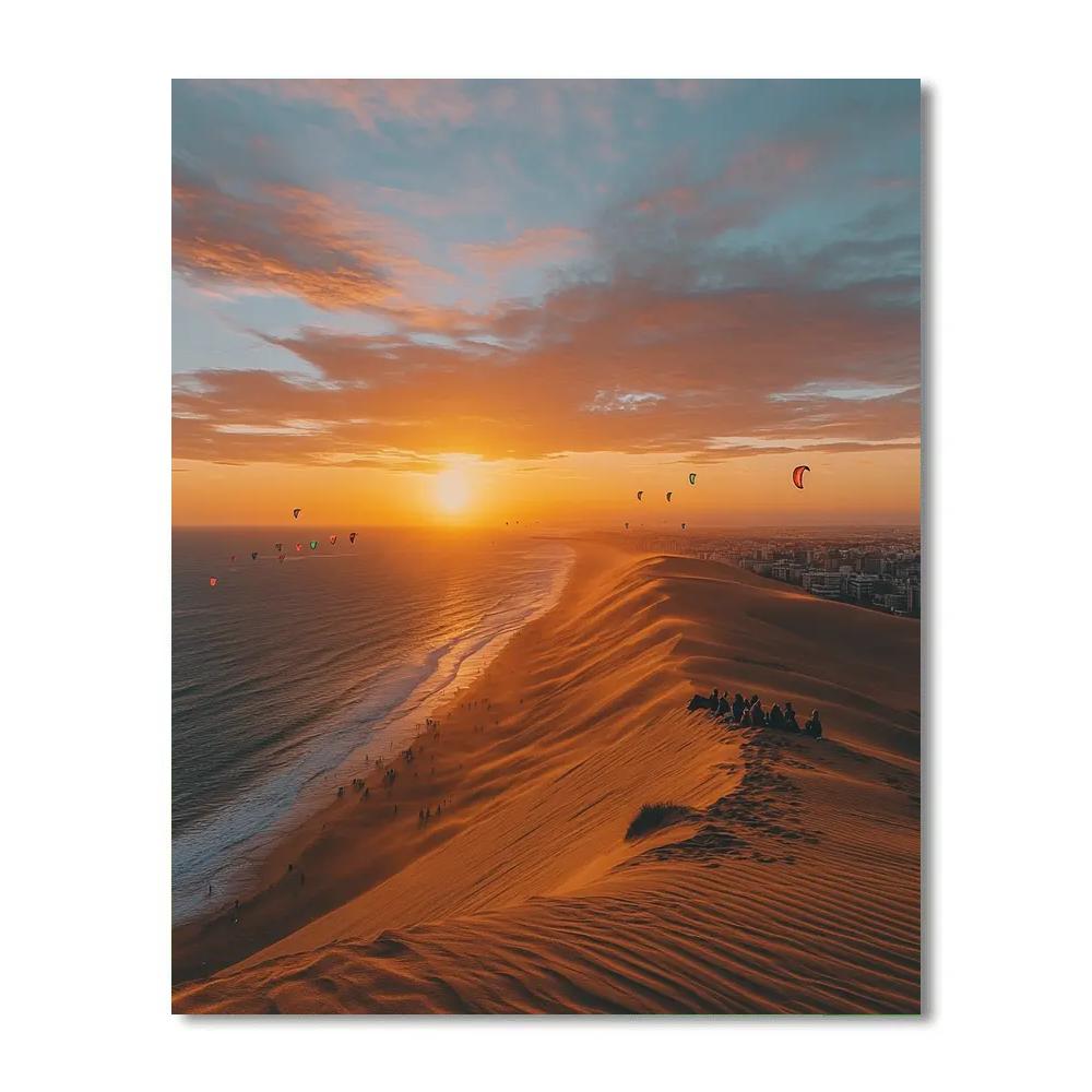 Jericoacoara Dune Sunset Viewpoint Fortaleza Brazil Numbered painting kits