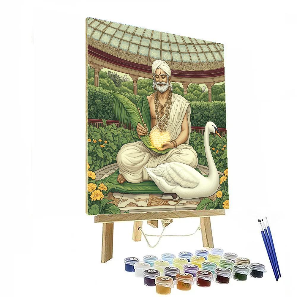 Brahma Script Garden Pavilion paint by color