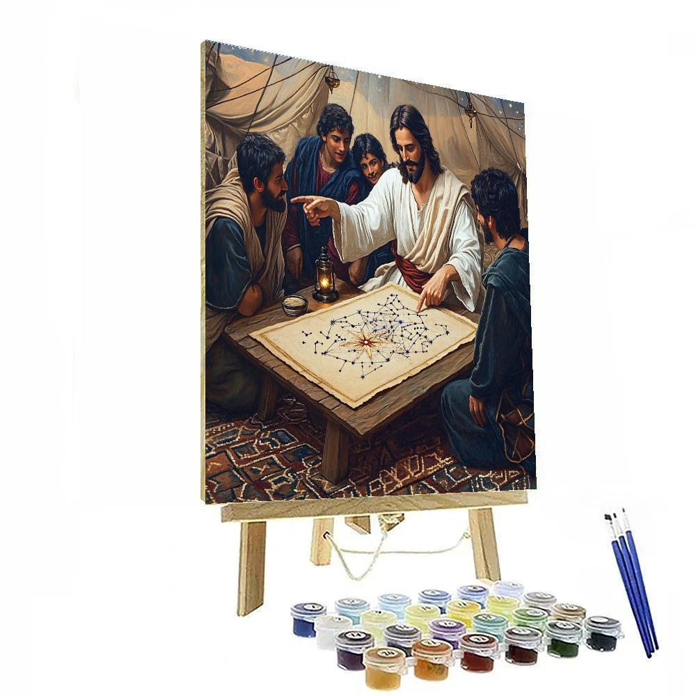 Star Map Guidance Jesus painting number kit