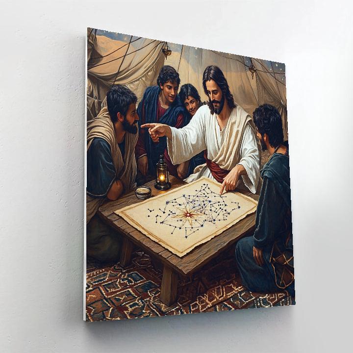 Star Map Guidance Jesus painting number kit