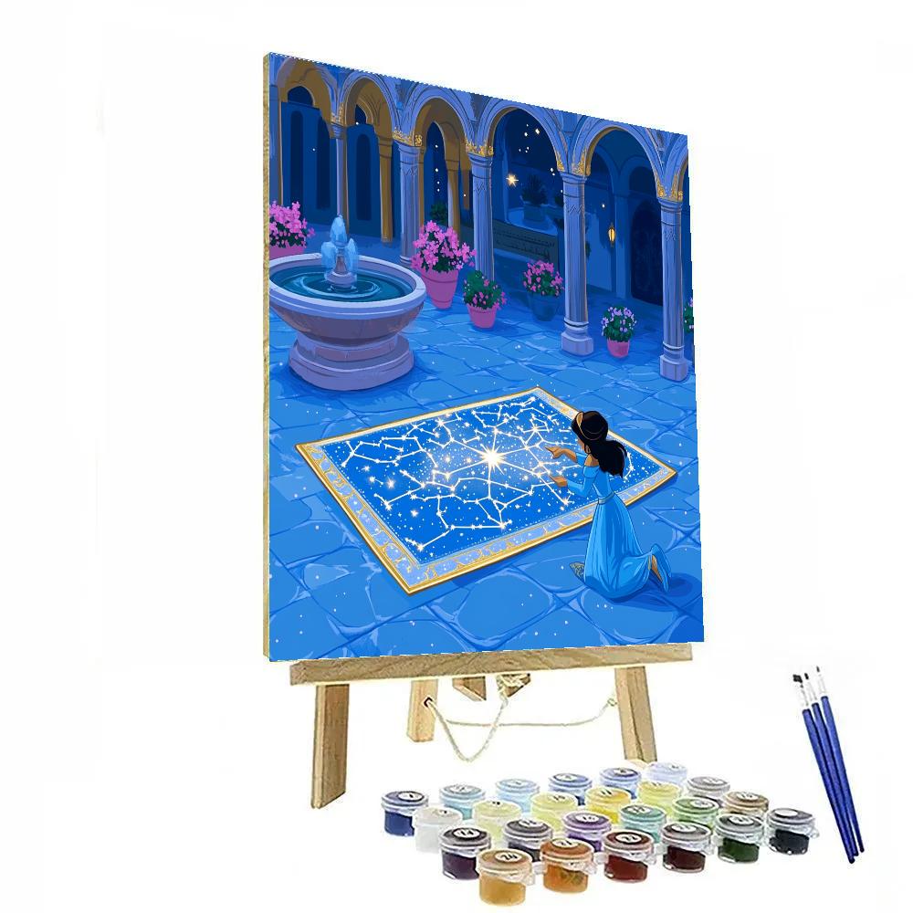 Jasmine Palace Garden Star Map Game Number painting