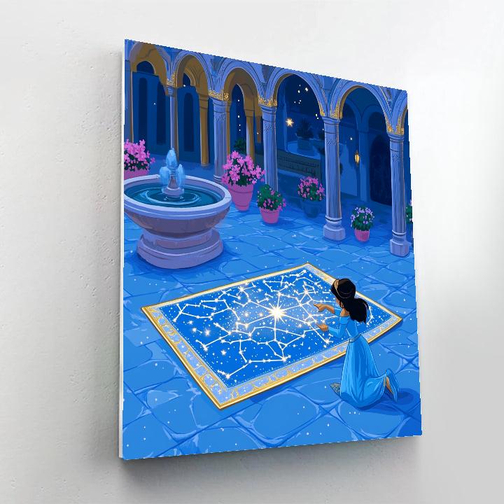 Jasmine Palace Garden Star Map Game Number painting
