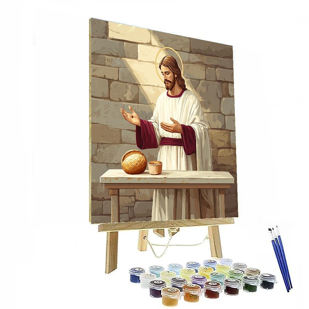Jesus Bread Of Life Stillness paint by color