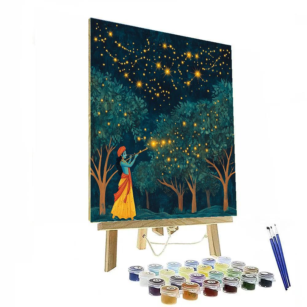 Krishna Guiding Firefly Constellations DIY paint by numbers