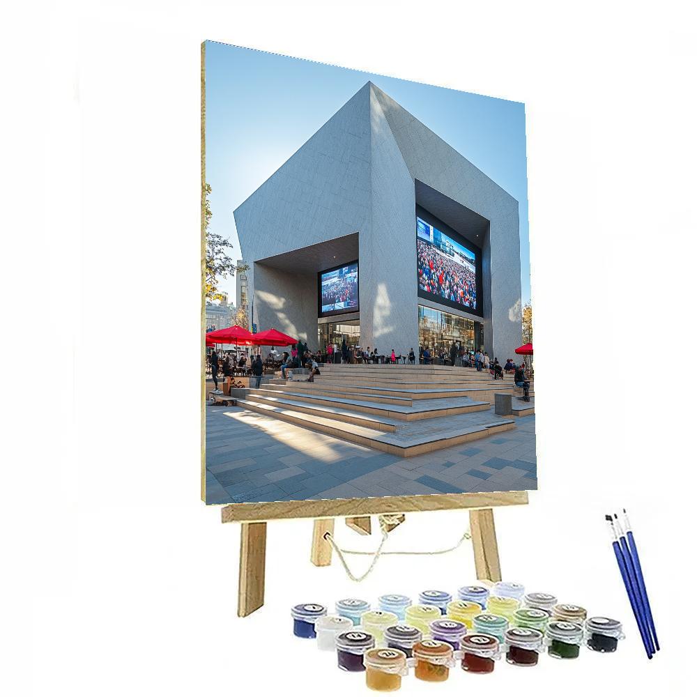 Federation Square Modern Plazas Melbourne Australia paint by number
