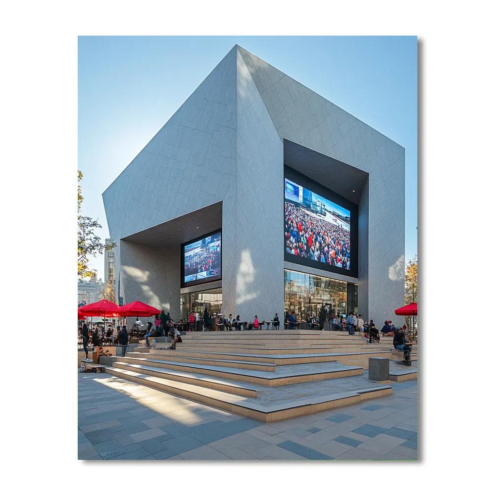 Federation Square Modern Plazas Melbourne Australia paint by number