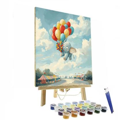 Dumbo Cloud Balloon Parade Painting by numbers kit