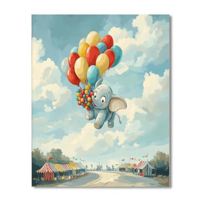 Dumbo Cloud Balloon Parade Painting by numbers kit