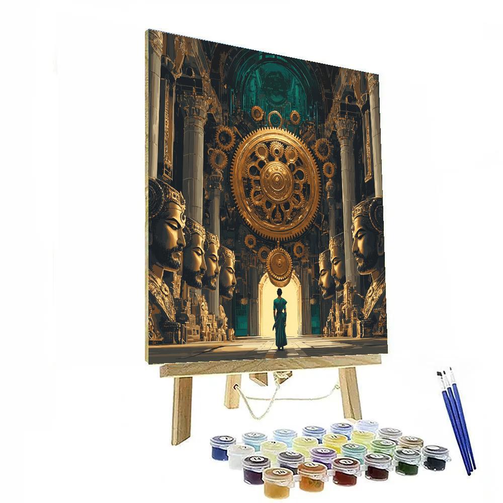 Brahma Clockwork Creation Hall Number painting