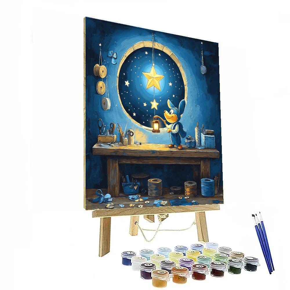 Jiminy Cricket Moonlit Workshop Of Dreams paint by numbers