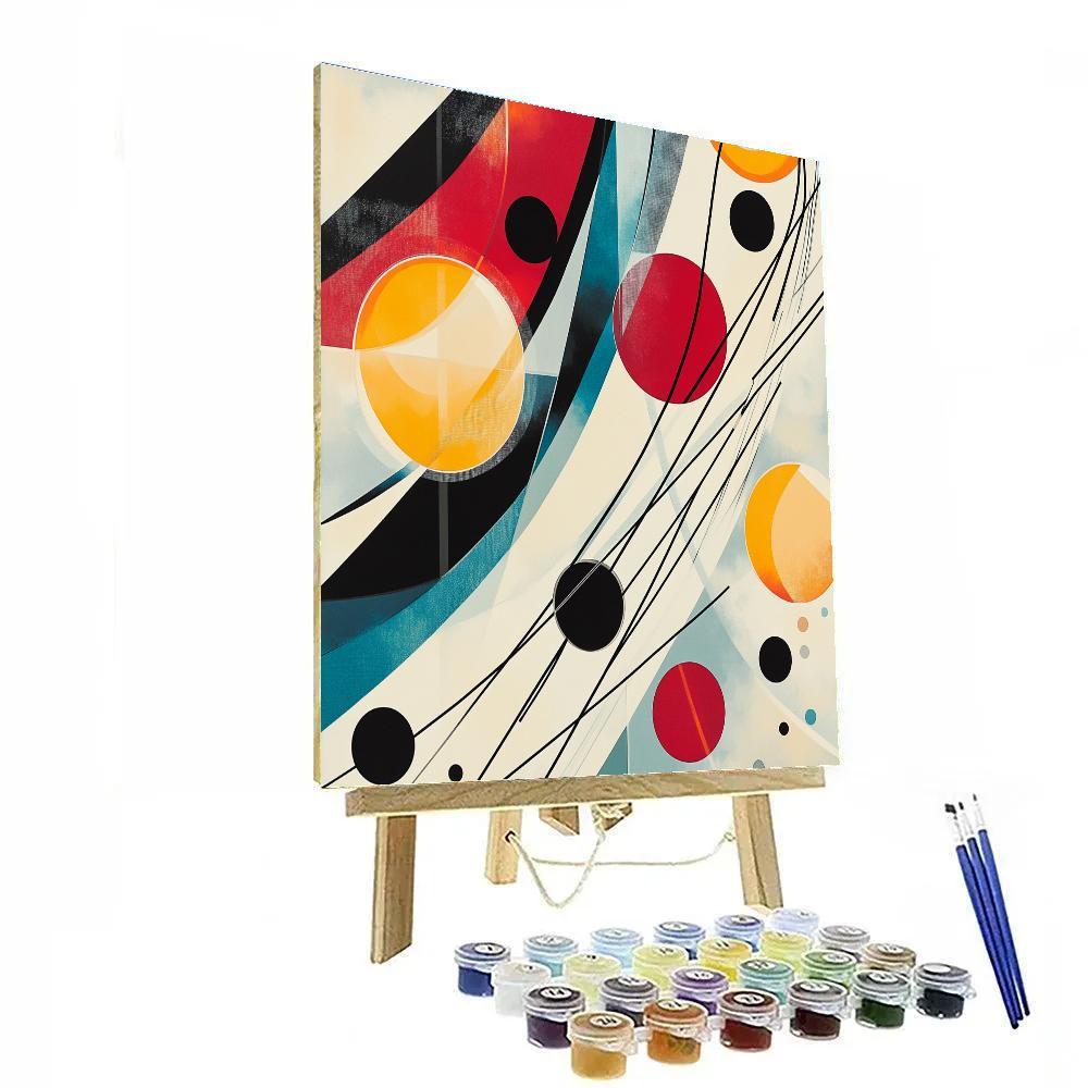 Wassily Kandinsky Inspired Abstract Symphony Of Planets Paint by numbers art