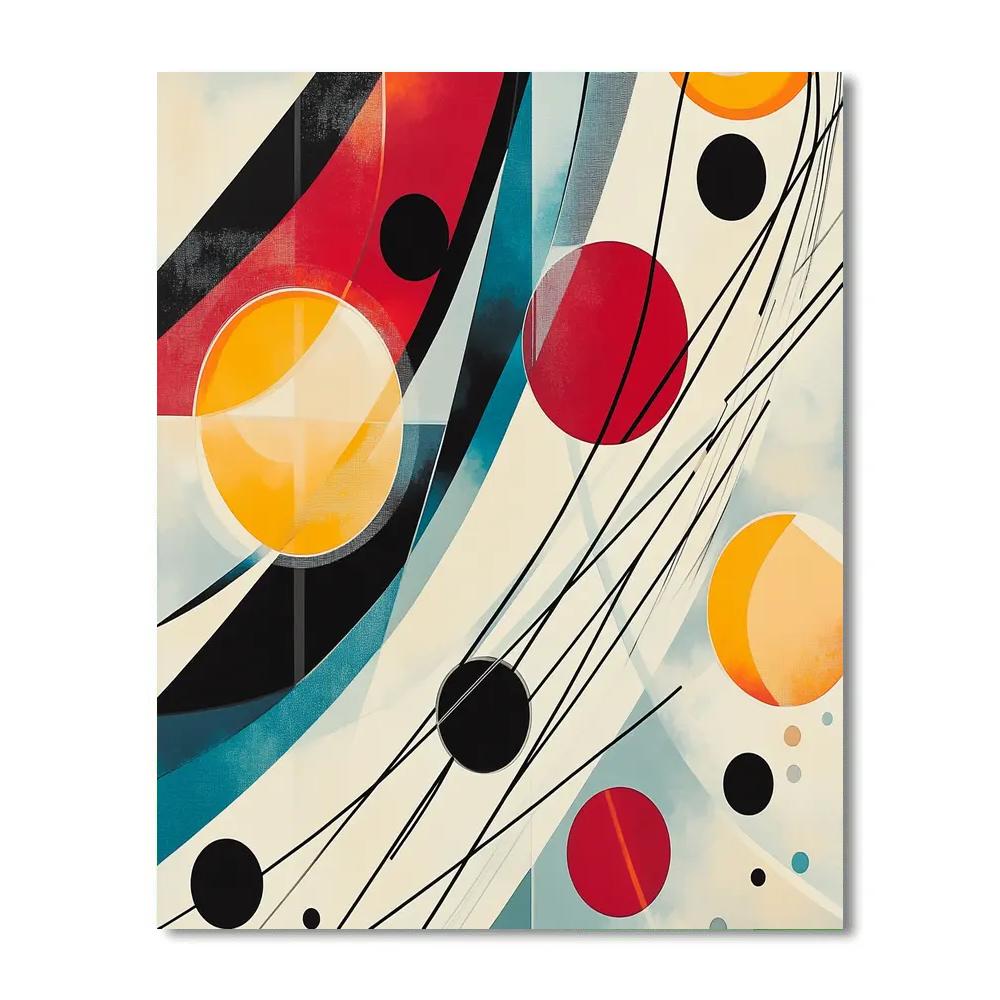 Wassily Kandinsky Inspired Abstract Symphony Of Planets Paint by numbers art