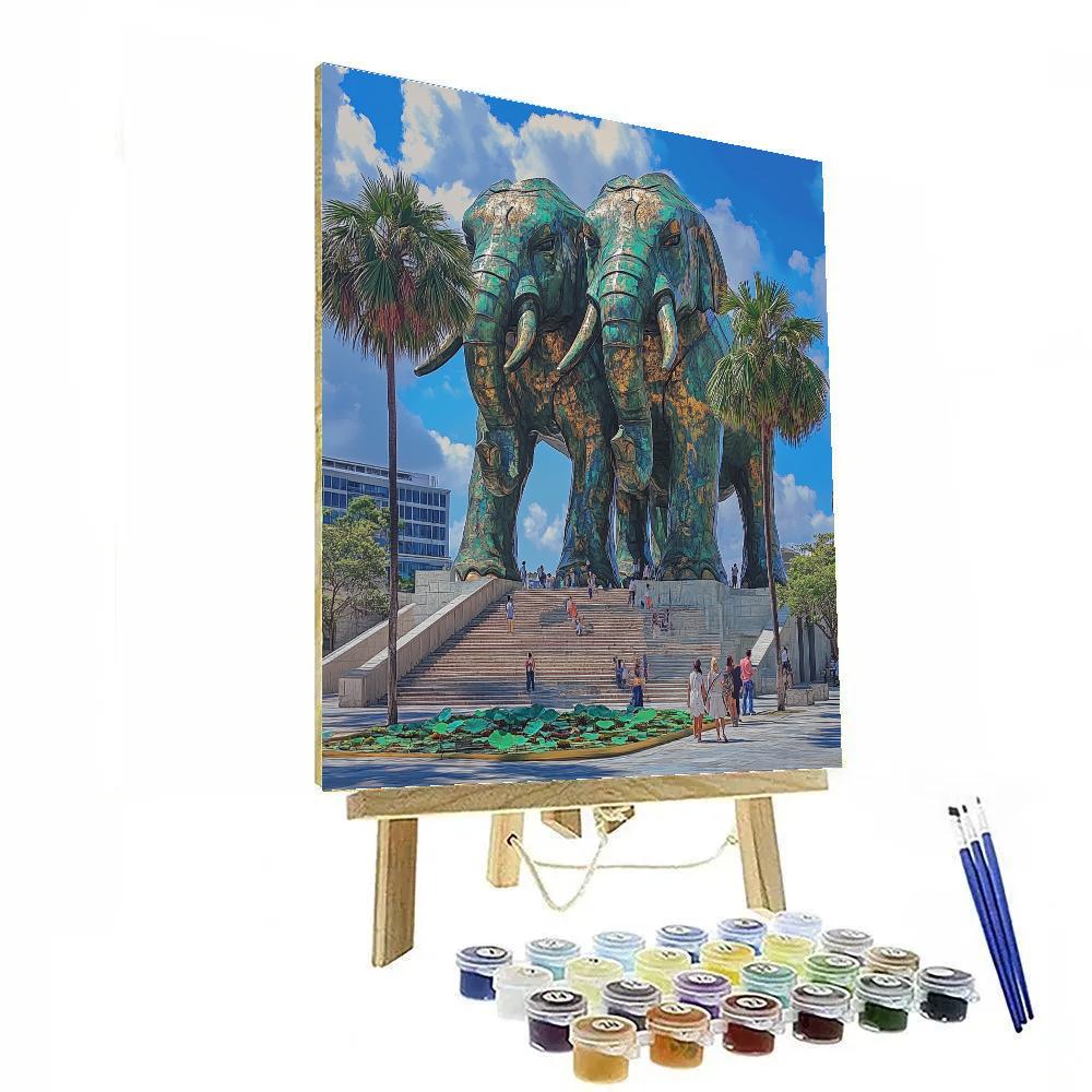 Erawan Museum Giant Three Headed Elephant Samut Prakan Thailand painting number kit