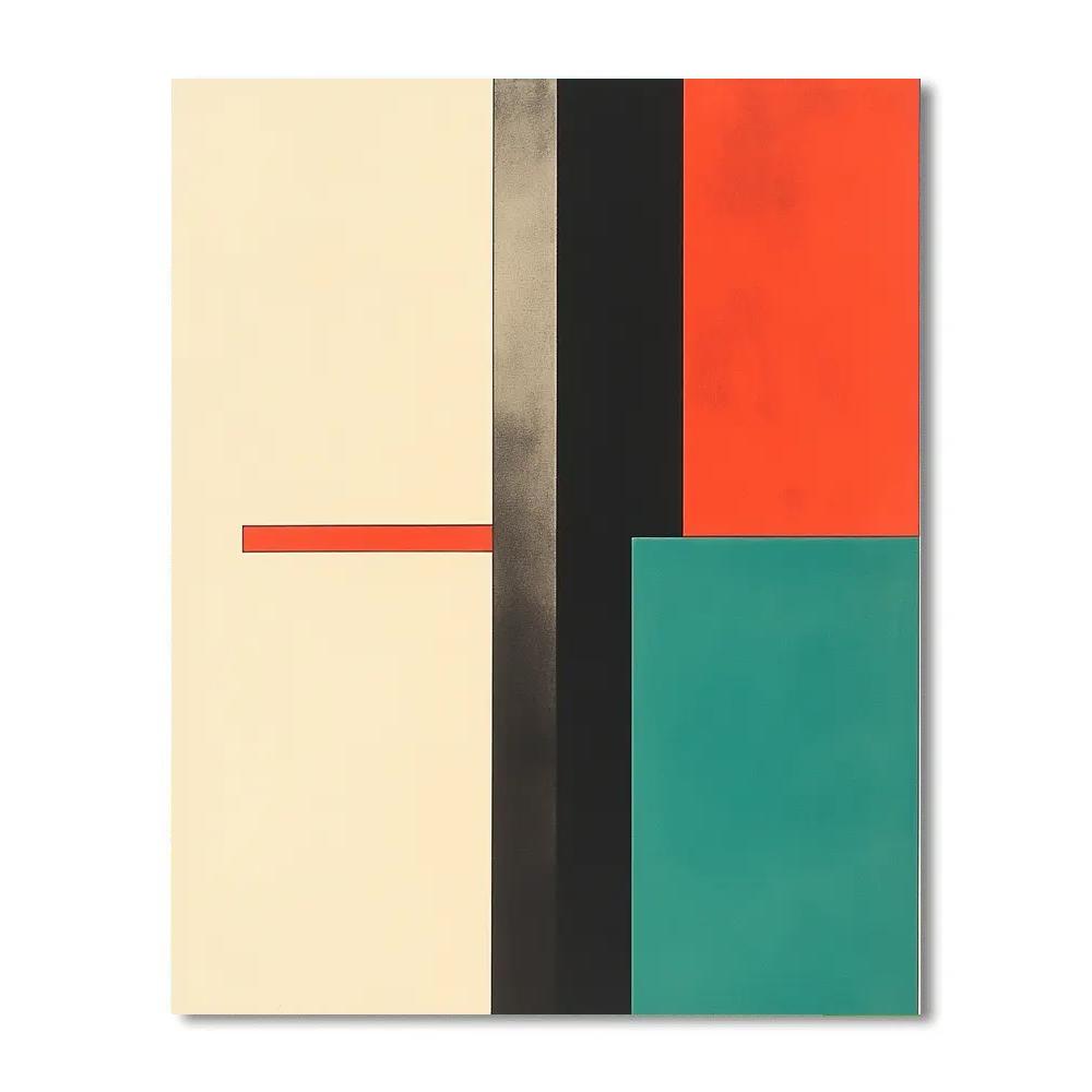 Kazimir Malevich Inspired Cosmic Background Signal Grid DIY paint by numbers