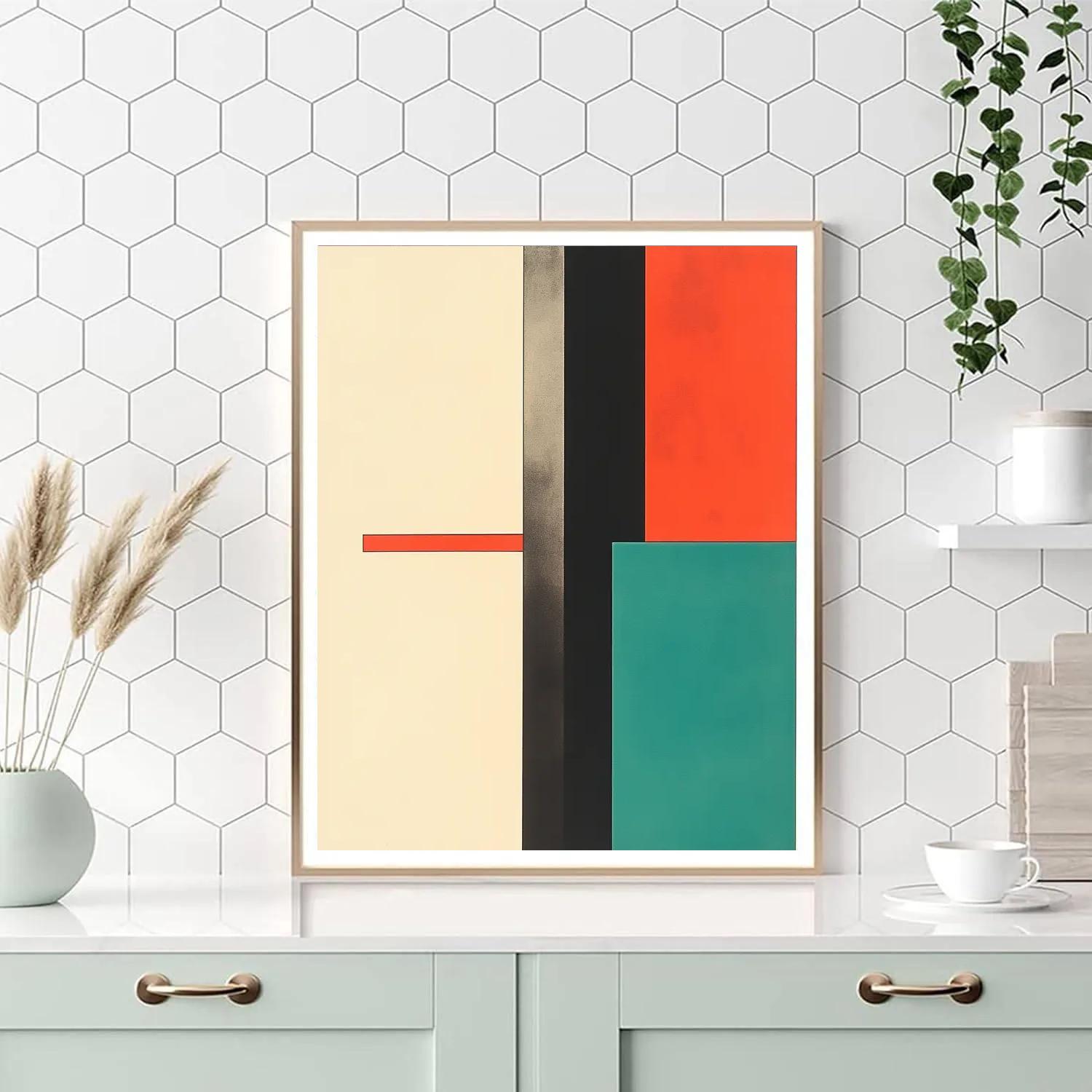 Kazimir Malevich Inspired Cosmic Background Signal Grid DIY paint by numbers