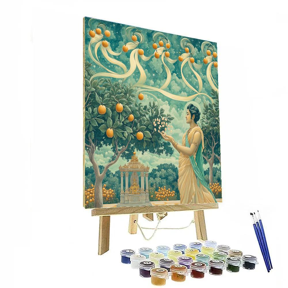 Brahma Orchard Of Four Winds Number painting