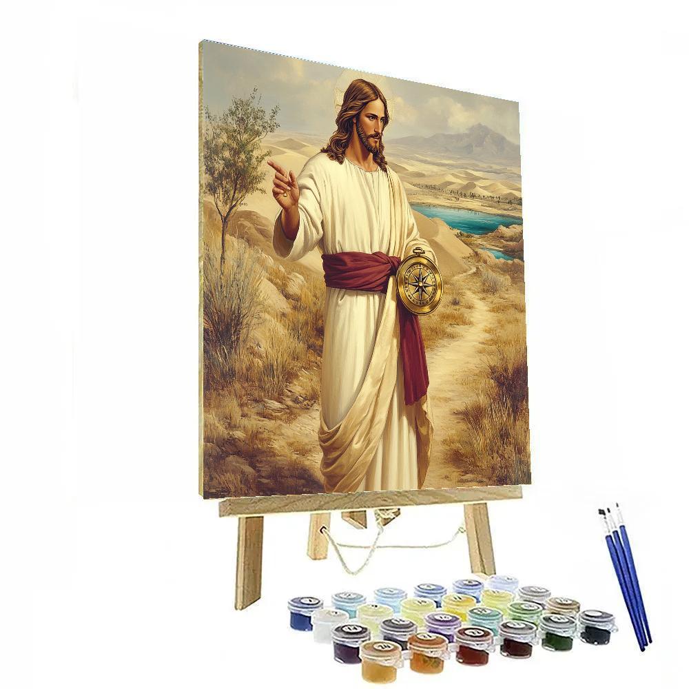 Desert Compass Jesus Paint by numbers art