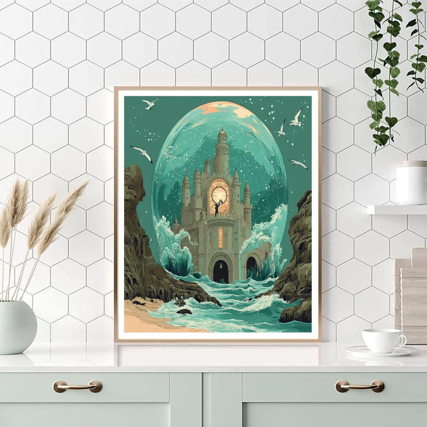 Tideglass Castle Observatory Painting by numbers kit