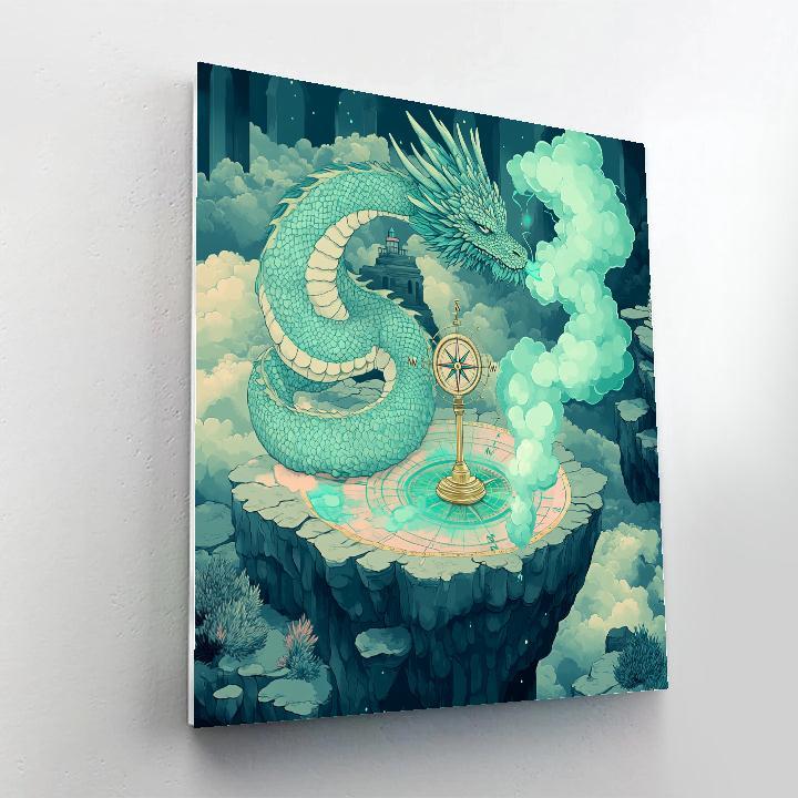 Tideglass Dragon Cartographer Numbered painting kits