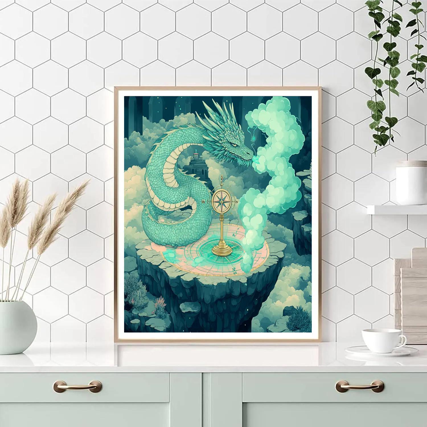 Tideglass Dragon Cartographer Numbered painting kits