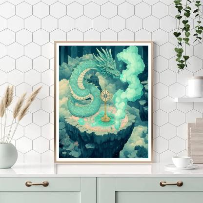 Tideglass Dragon Cartographer Numbered painting kits