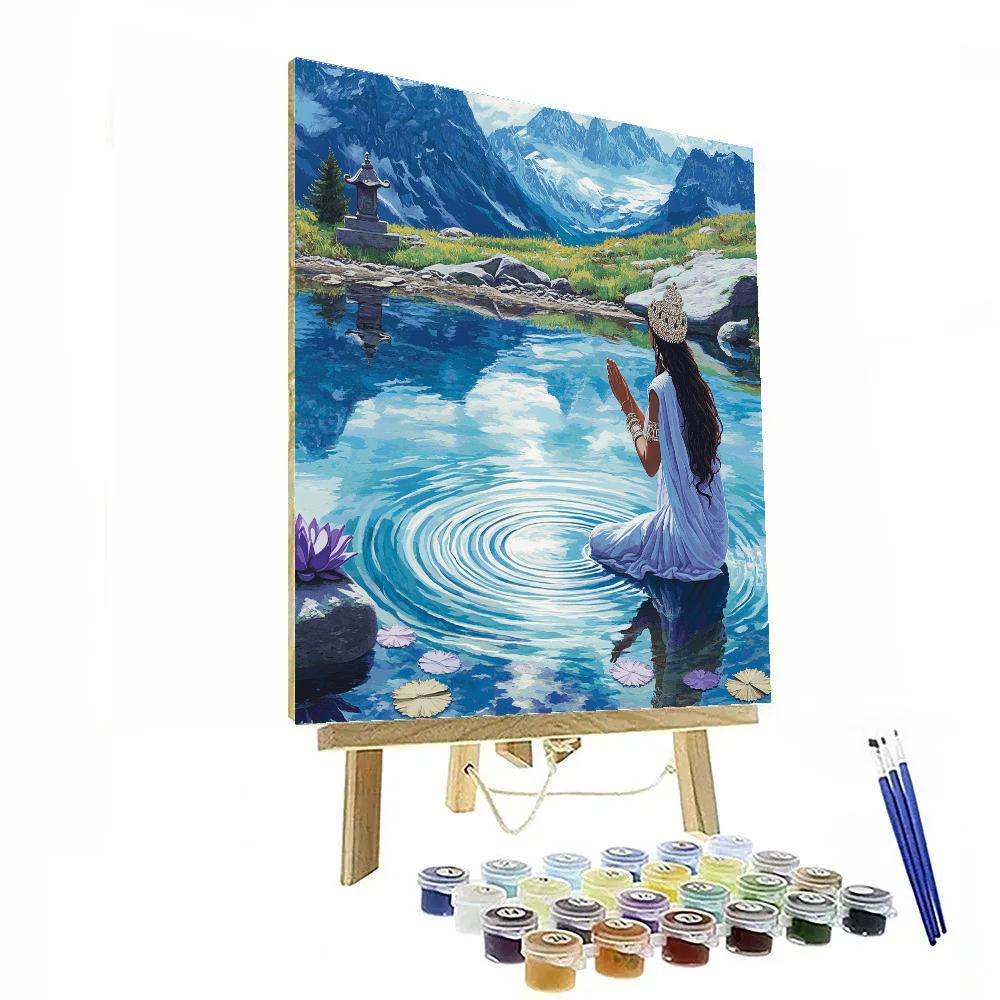 Parvati In The Mirror Lake Reflection Paint by numbers art