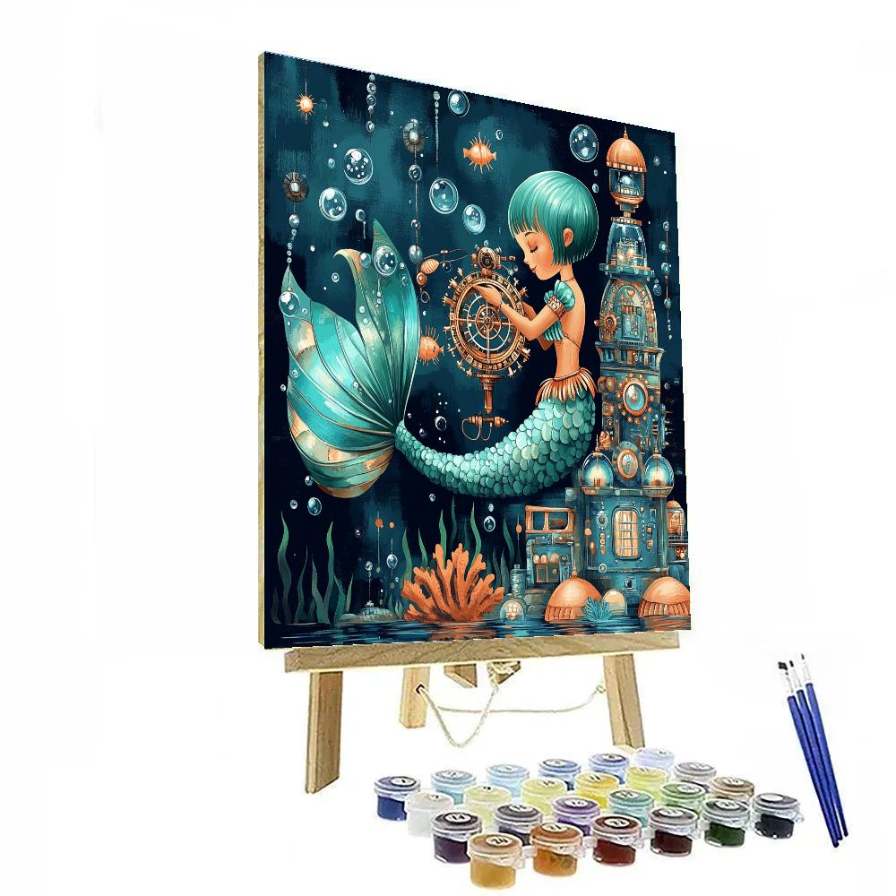 Tideclock Mermaid Of The Kelp Observatory Painting by numbers kit