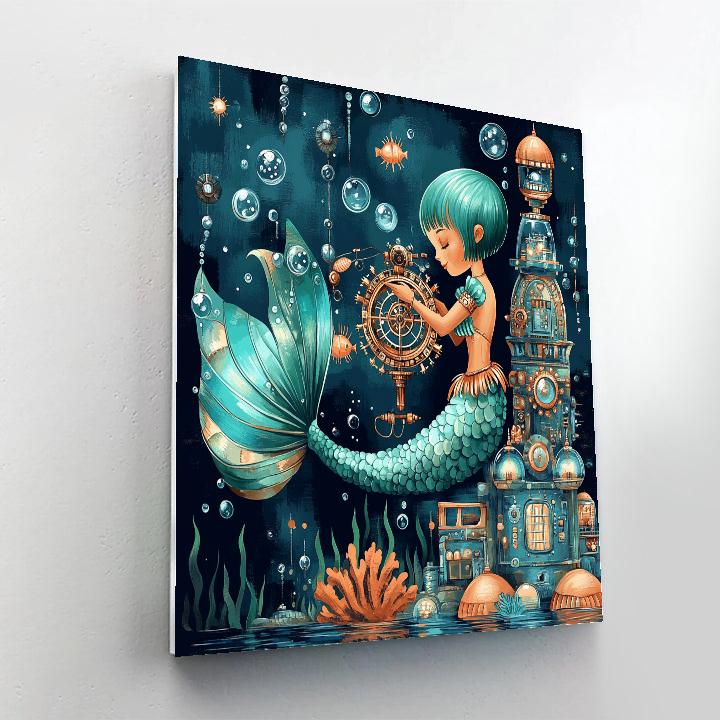 Tideclock Mermaid Of The Kelp Observatory Painting by numbers kit