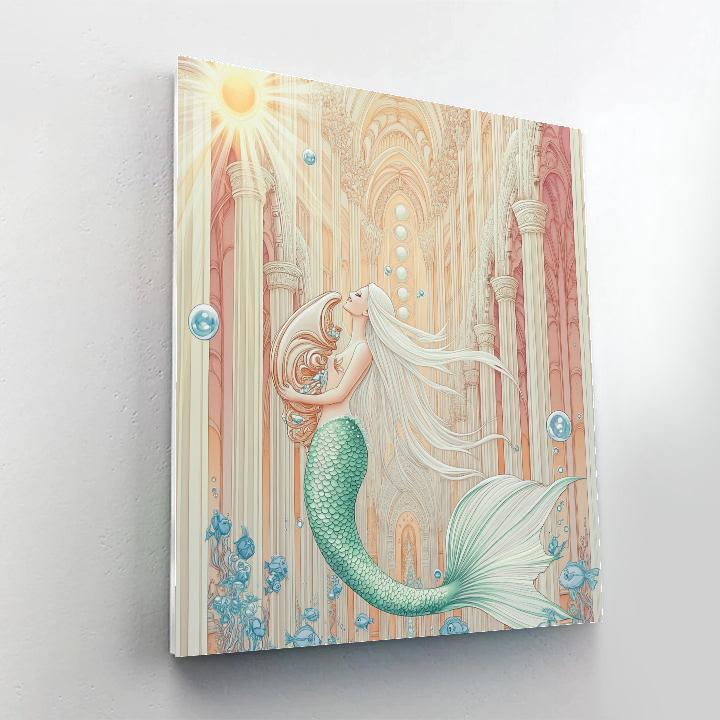 Coral Cathedral With Mermaid Choir DIY paint by numbers