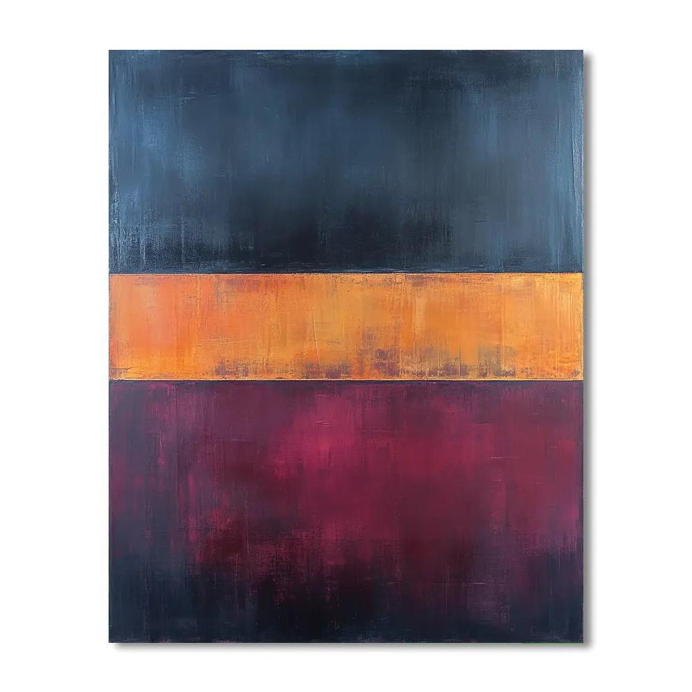 Mark Rothko Inspired Event Horizon Lullaby paint by color