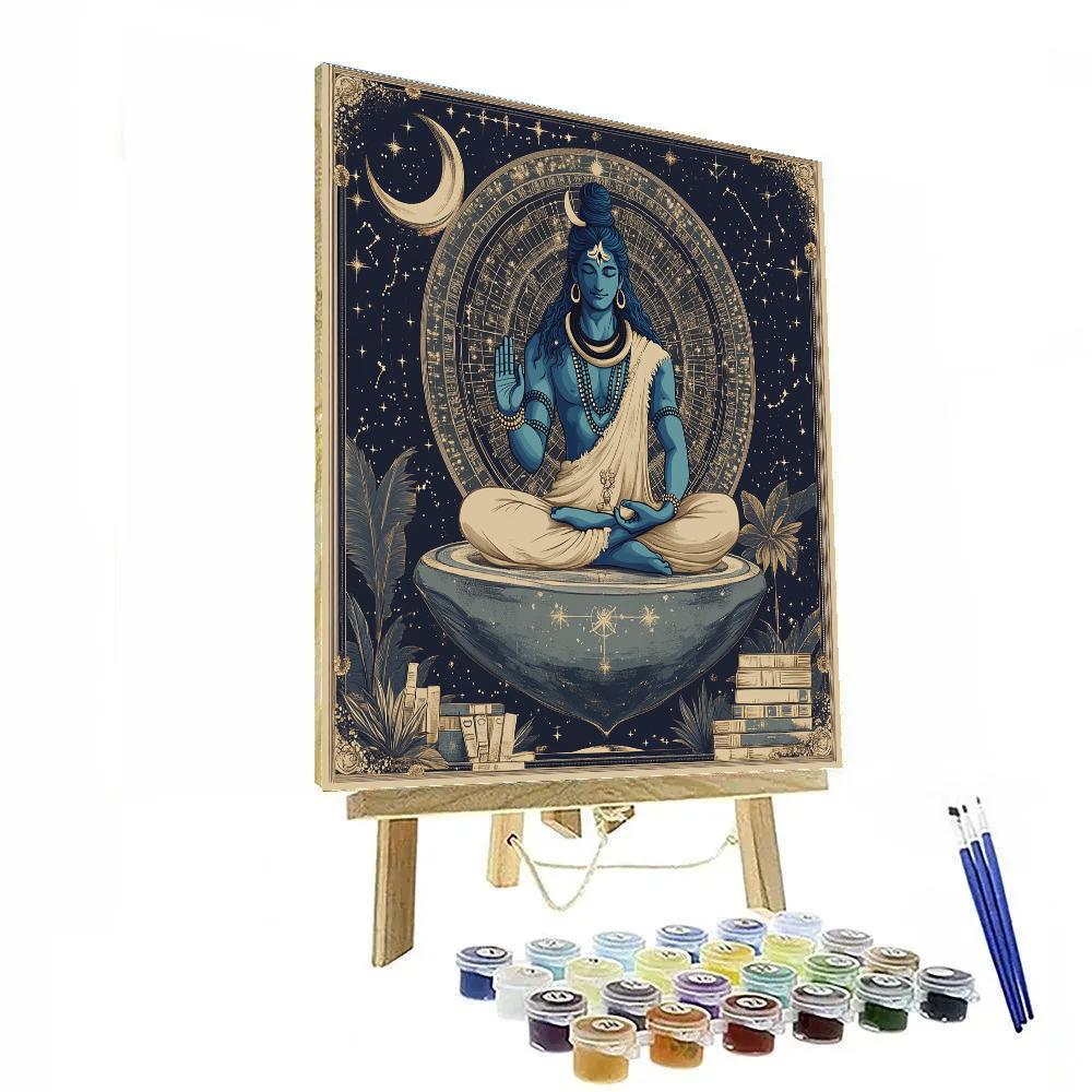 Cosmic Archive Of Shiva Number painting