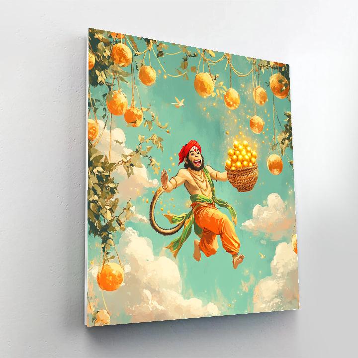 Hanuman Sky Orchard Harvest Paint by numbers art