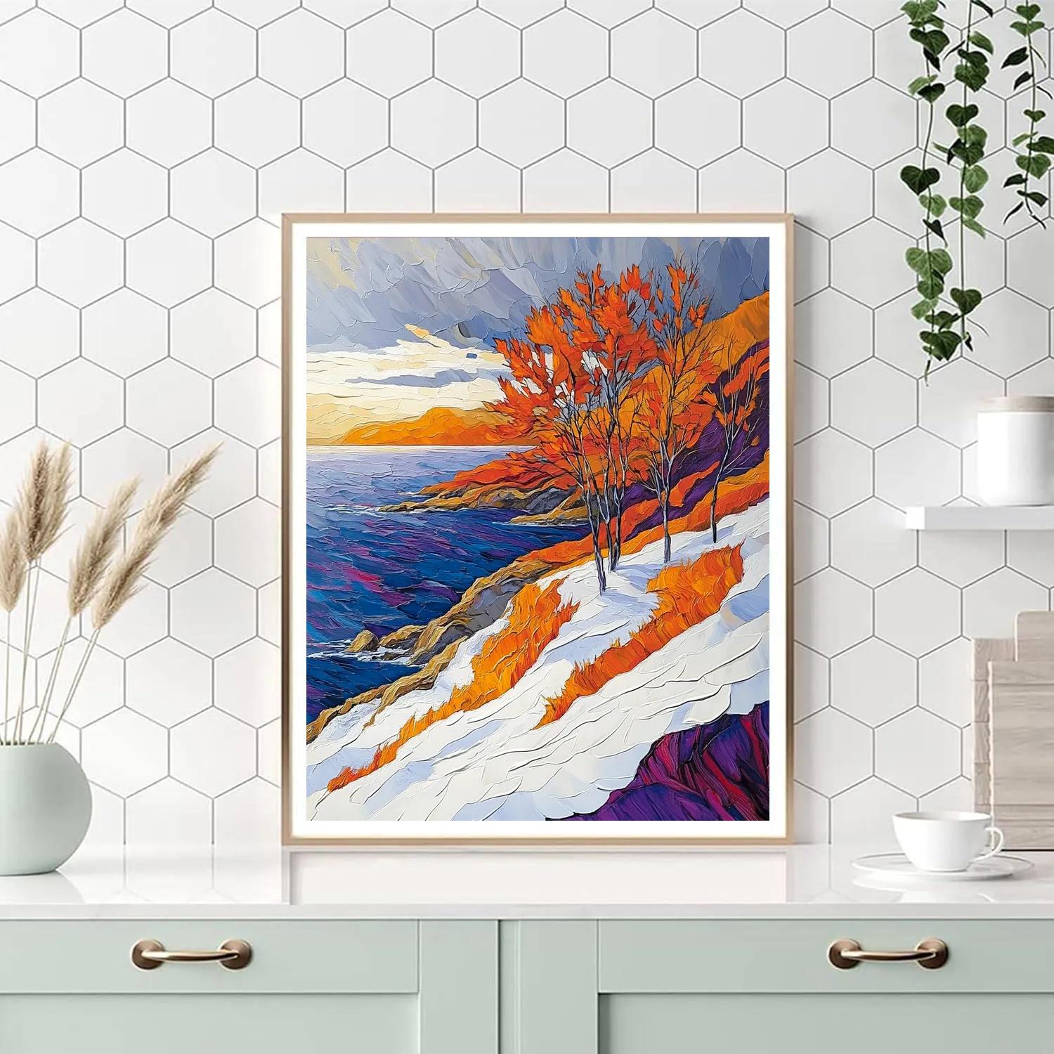 A.Y. Jackson Inspired Algoma Windfire Autumn Atmosphere Numbered painting kits