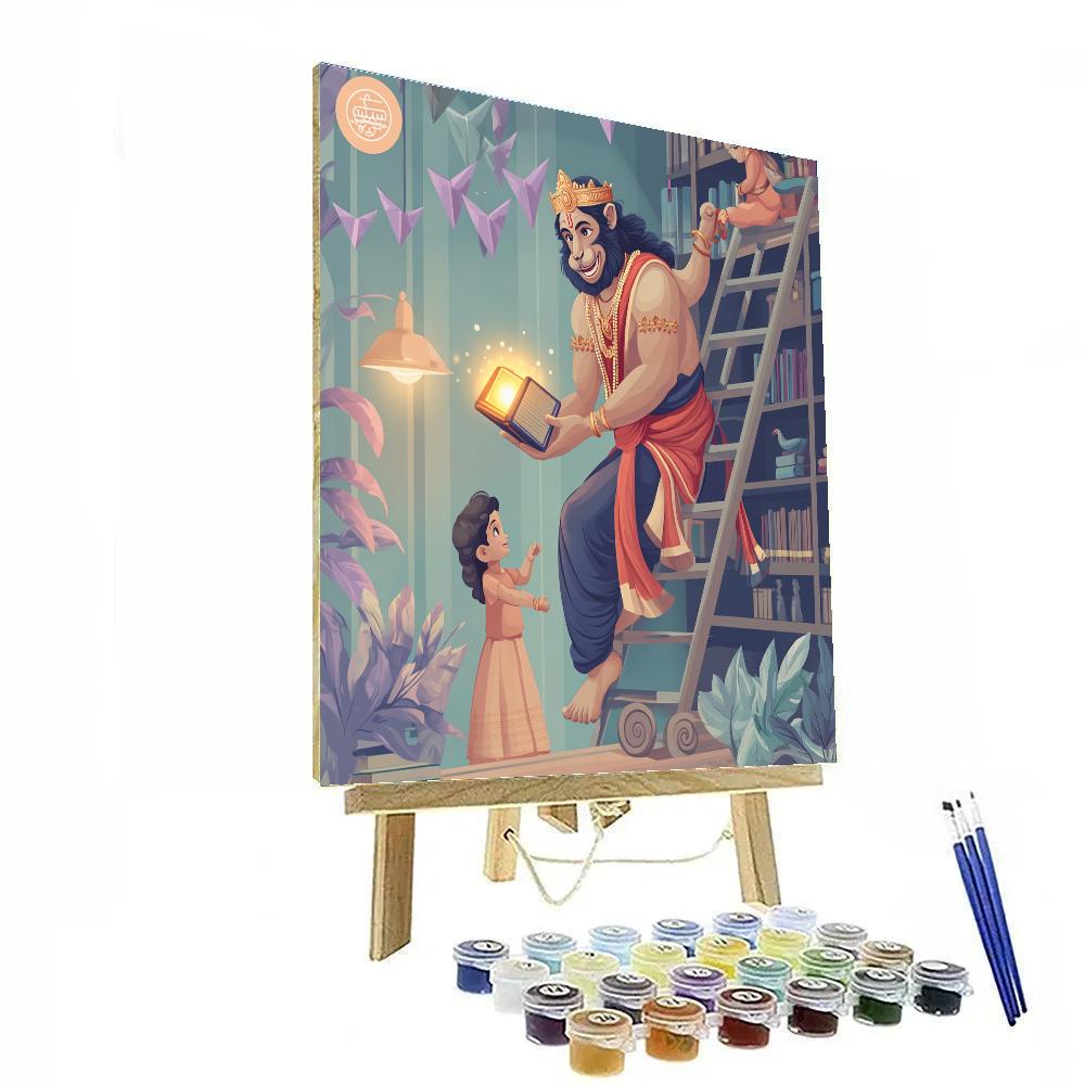Hanuman Library Ladder Rescue painting number kit