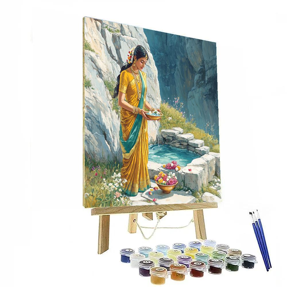 Mountain Spring Offering To Parvati Number painting