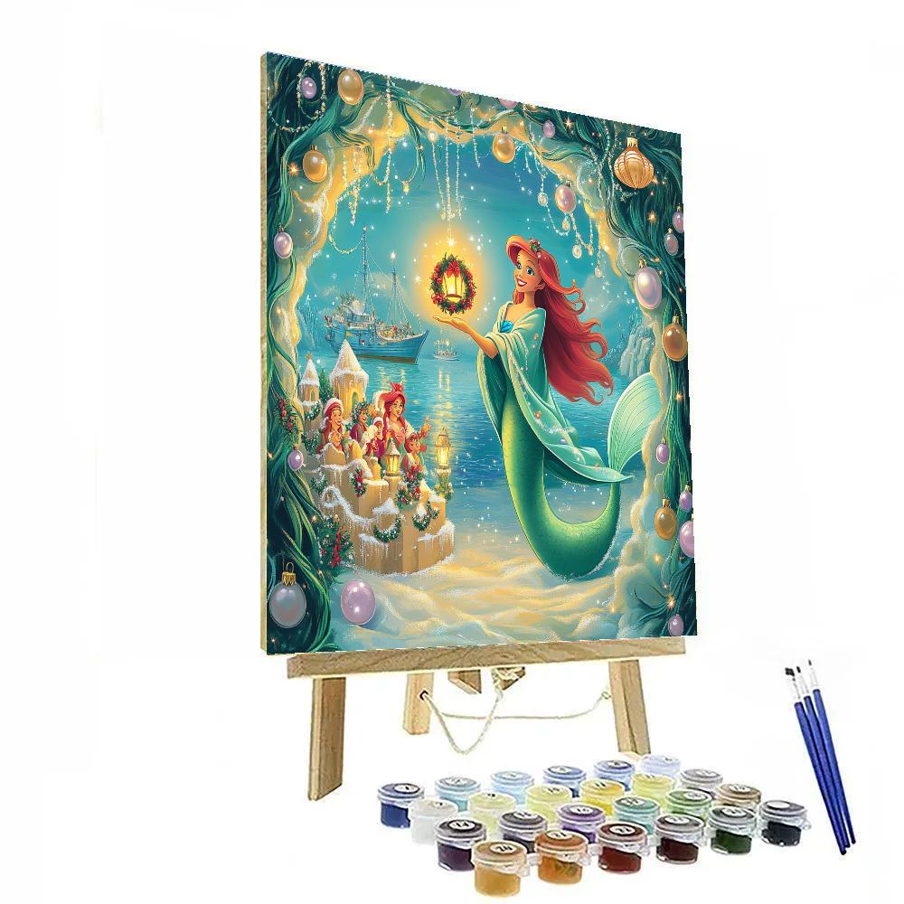 Undersea Caroling Lantern Parade In Winter Lagoon DIY paint by numbers