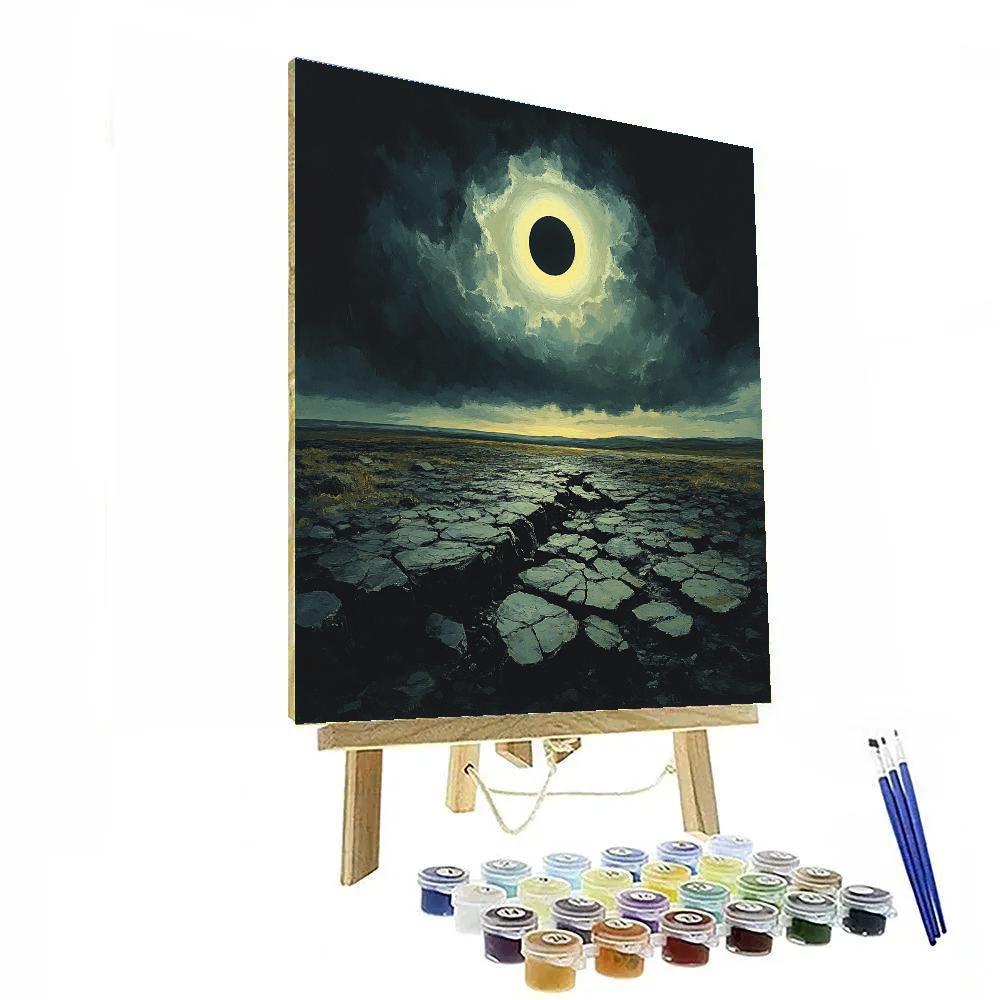 Francisco Goya Inspired Eclipse Over Basalt Moor painting number kit