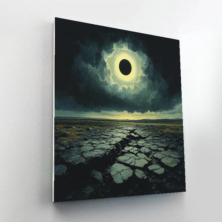 Francisco Goya Inspired Eclipse Over Basalt Moor painting number kit