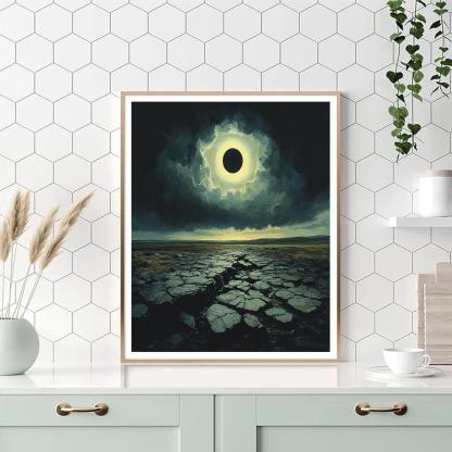Francisco Goya Inspired Eclipse Over Basalt Moor painting number kit