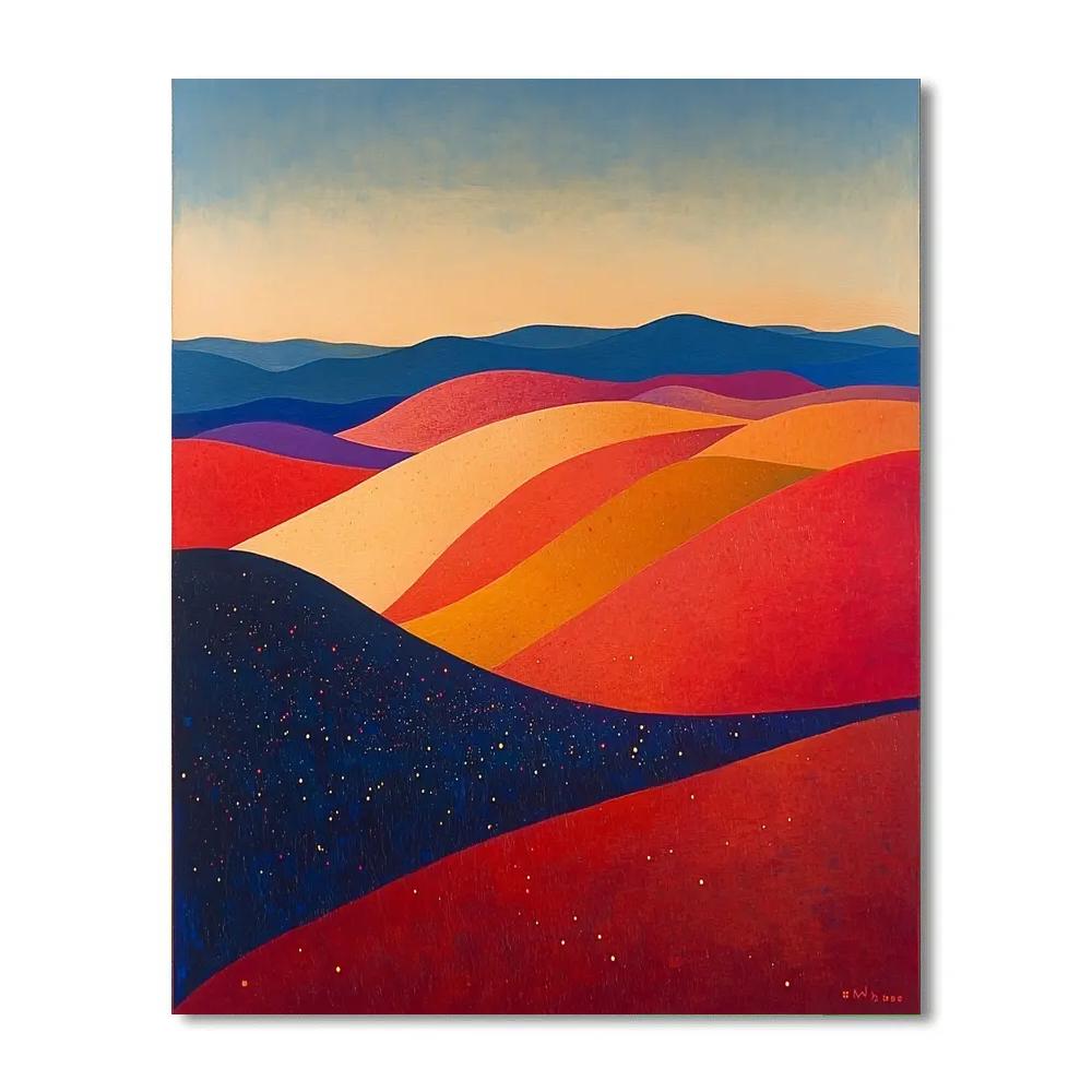 Paul Klee Inspired Tidal Color Harmonies DIY paint by numbers