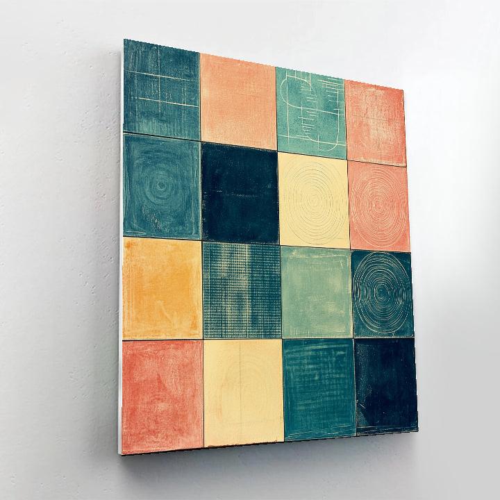 Paul Klee Inspired Nebular Lullaby Cartography paint by color